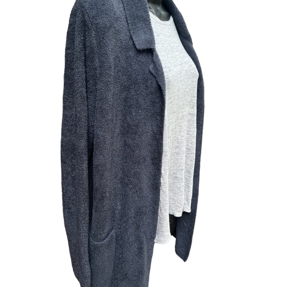 ✅Barefoot Dreams CozyChic Lite color in Carbon Blazer Cardigan - Picture 13 of 15